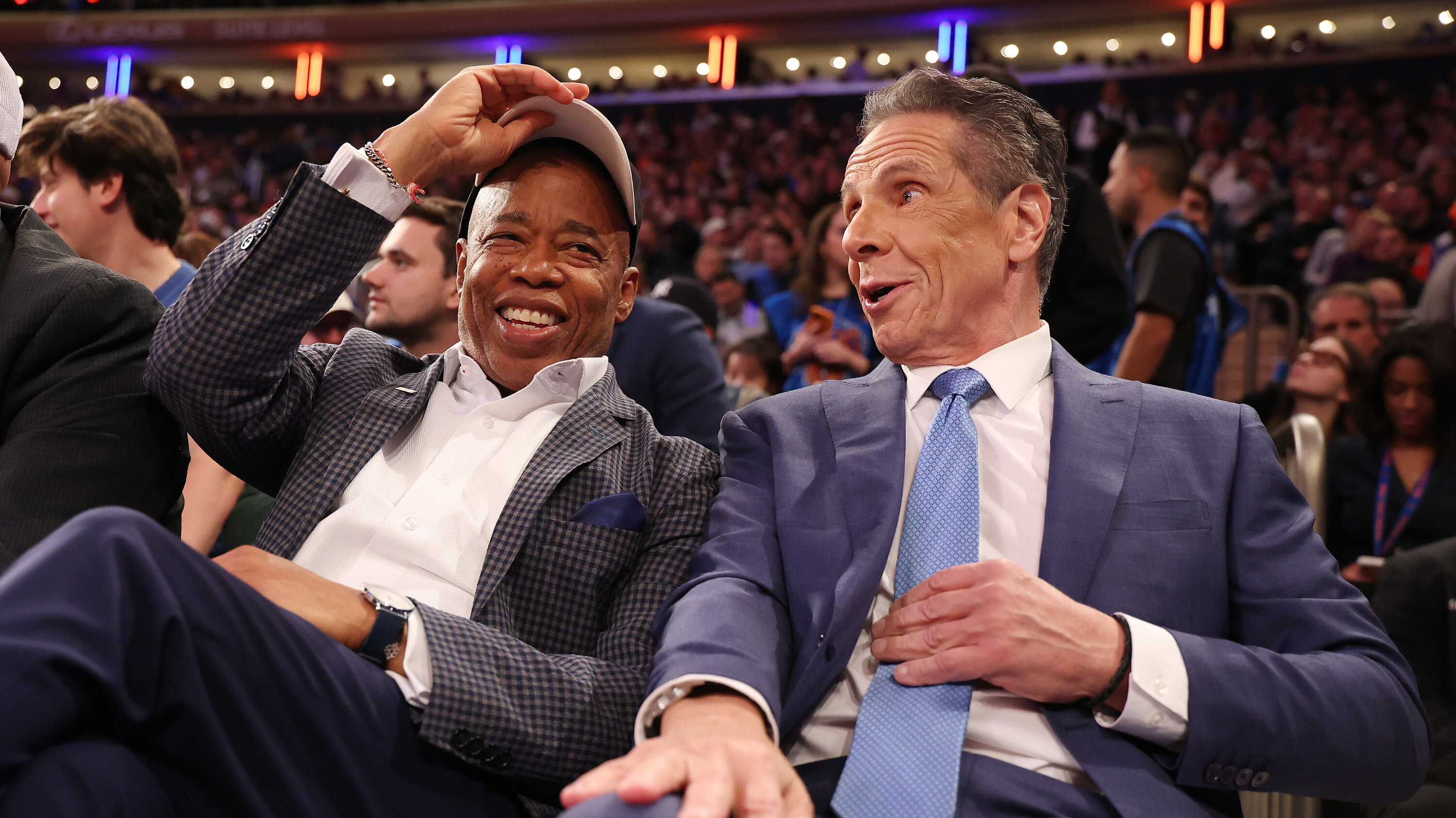 Cuomo Joins Adams at Knicks Game. Is an Endorsement in the Cards?