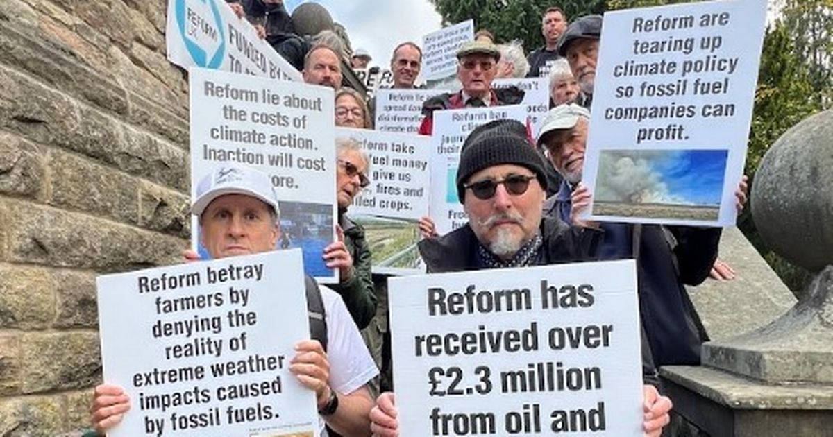 Derbyshire campaigners descend on HQ in Reform protest