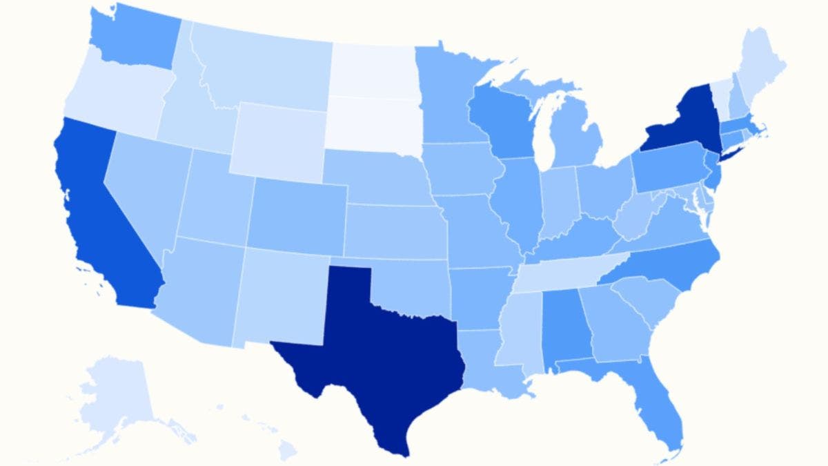Drinking water map shows states with most contaminants