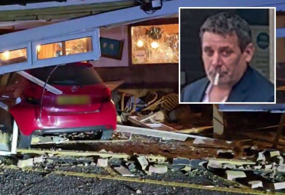 Driver who smashed into pub causing £50k damage after 'drinking all day' walks free