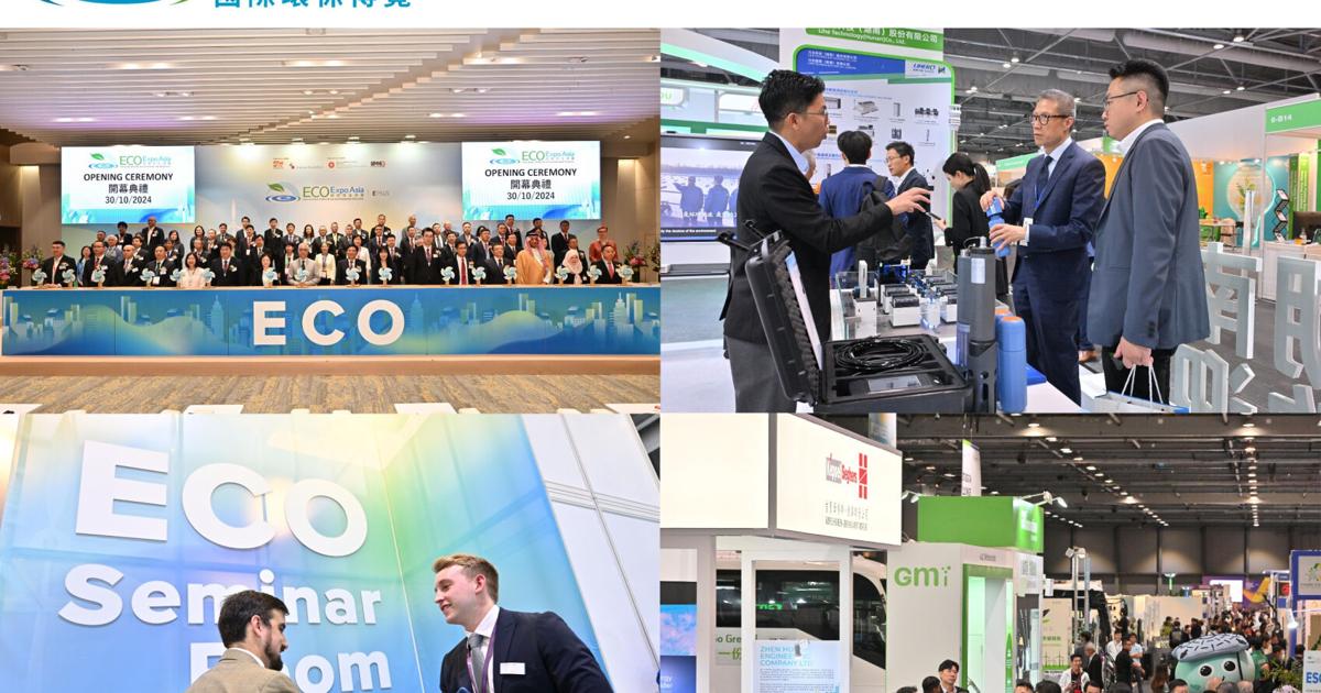 Eco Expo Asia Opens at AsiaWorld-Expo in Late October to Promote Green Technologies