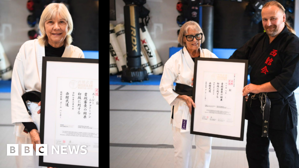Karate black belts awarded to two 79-year-old athletes