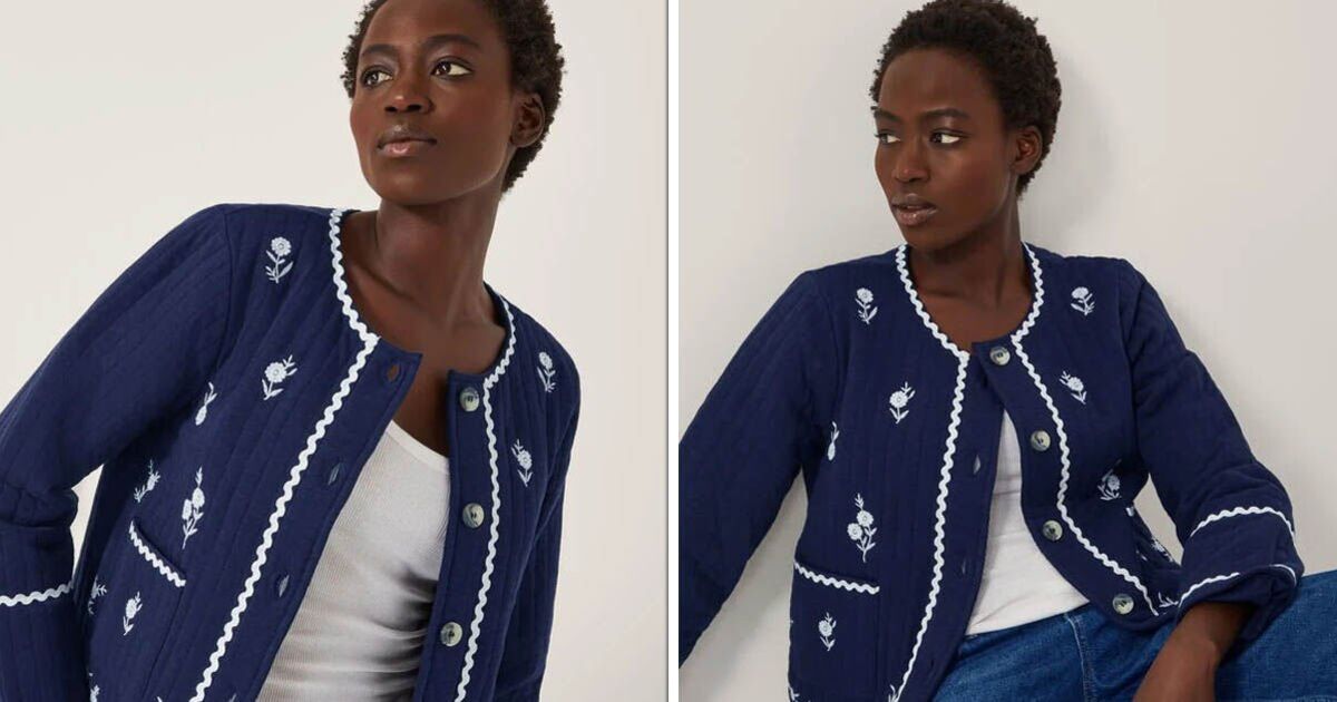 Embroidered Monsoon jacket reduced to £40 is perfect for winter weddings
