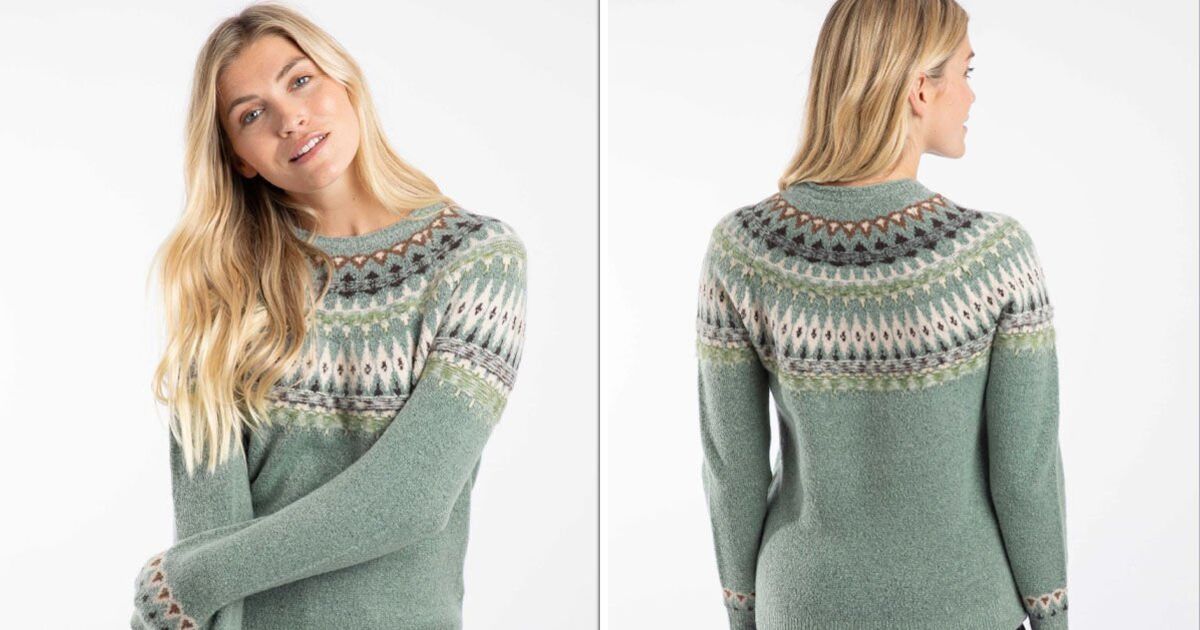 Perfect fair isle jumper for winter at Weird Fish is now reduced