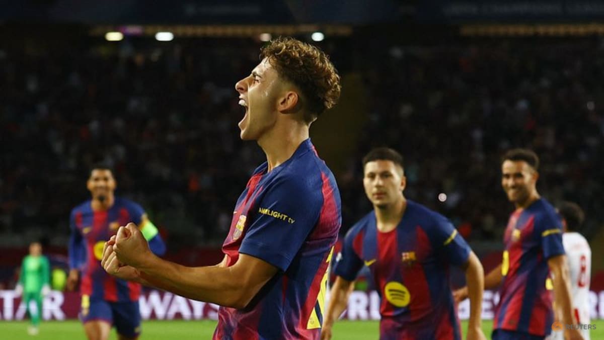 Fermin hat-trick inspires Barcelona to 6-1 triumph over Olympiacos