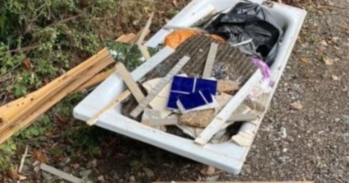 Fly-tipper fined £400 after dumping bath full of rubbish in Epping