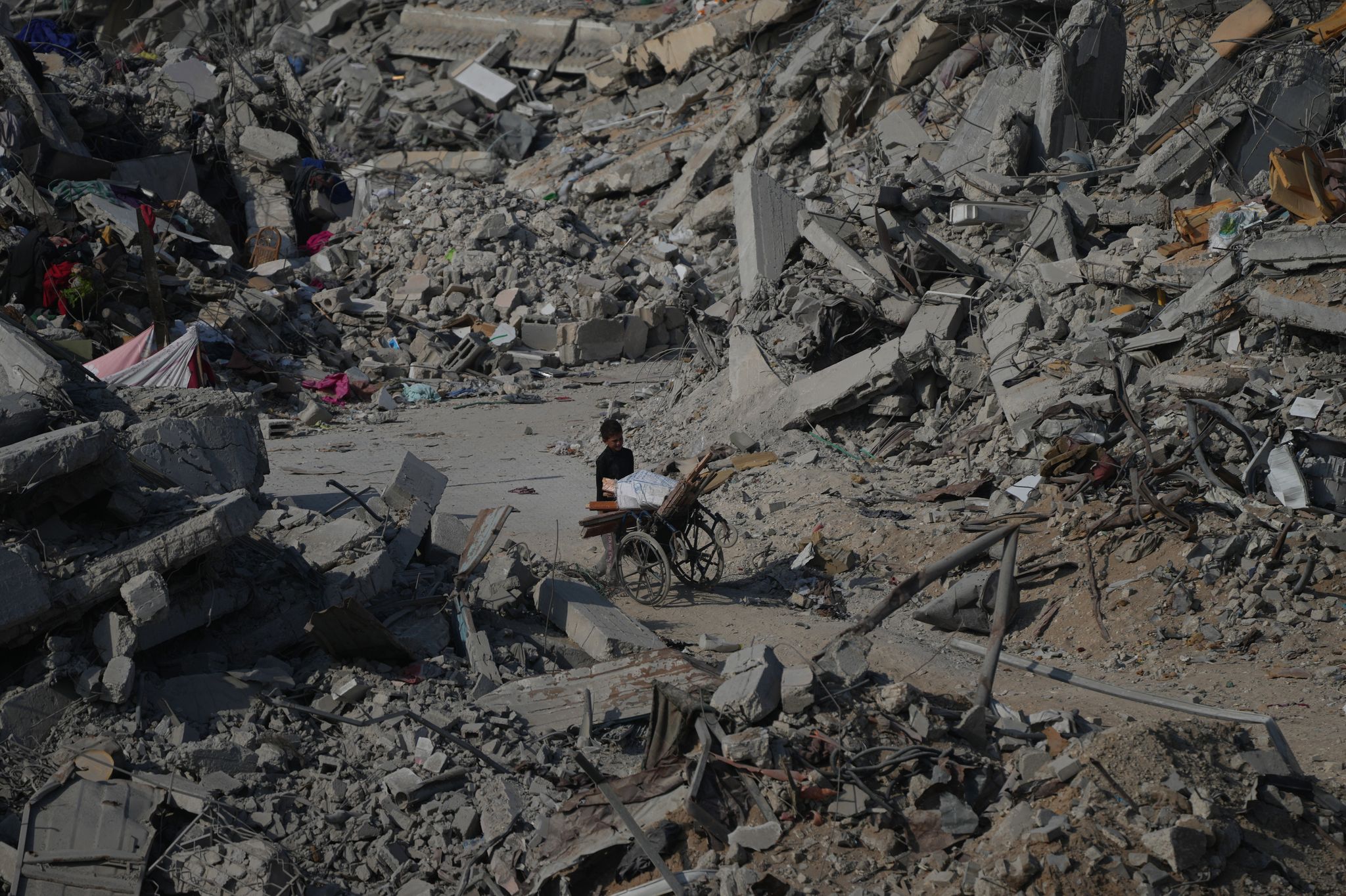 A bomb in Gaza's rubble wounds twins who thought it was a toy