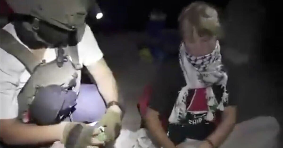 Greta Thunberg arrest footage released by Israel as military boards aid vessel
