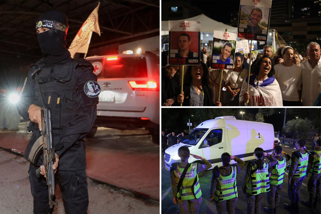 Hamas hands over hostage bodies after Israel threatens aid cut