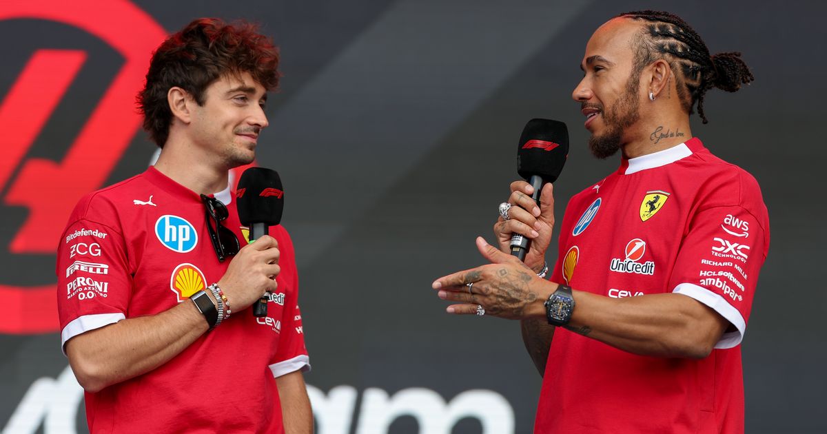 Lewis Hamilton and Charles Leclerc point finger as Ferrari stars baffled at US GP  - The Mirror
