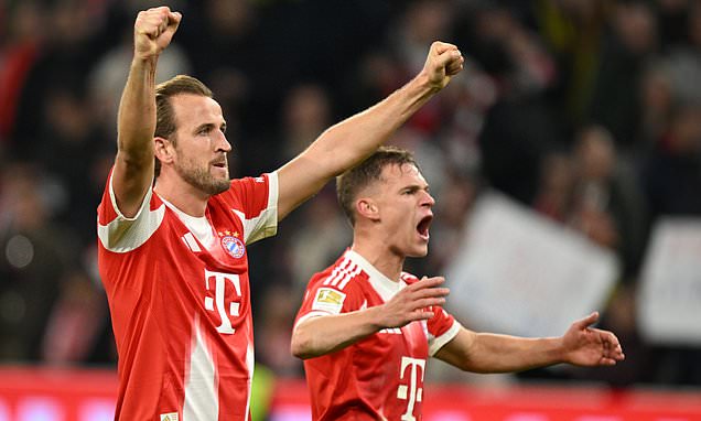Harry Kane scores 400th club goal as Bayern Munich beat Borussia...