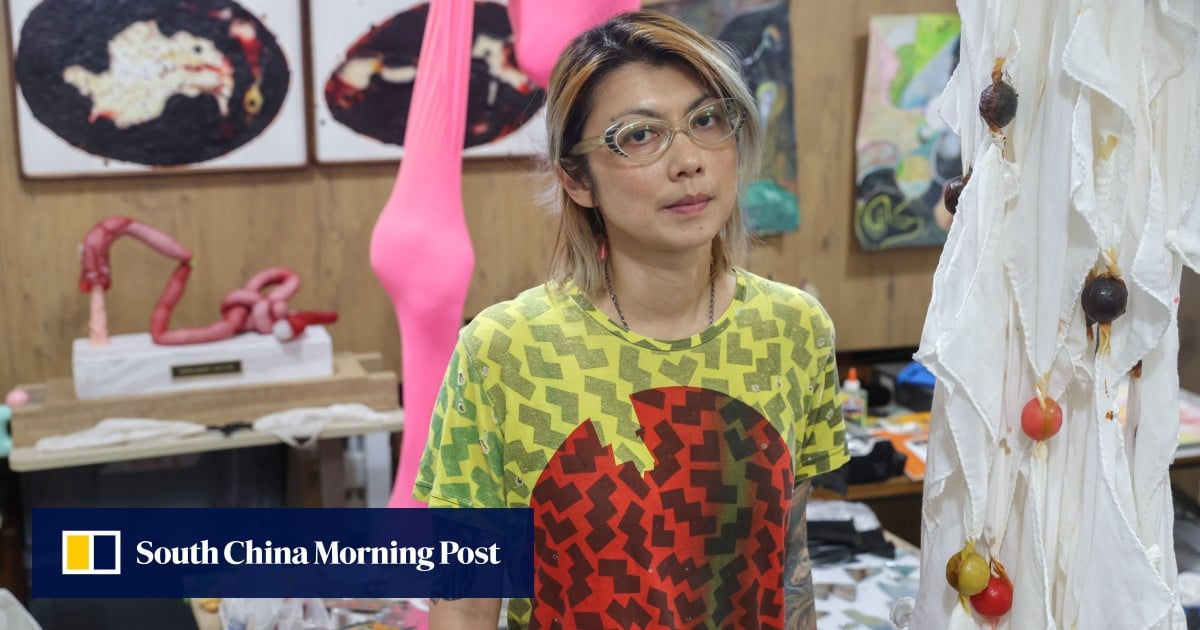 'I'm drawn to the danger': Hong Kong fabric artist's body-part art enthrals