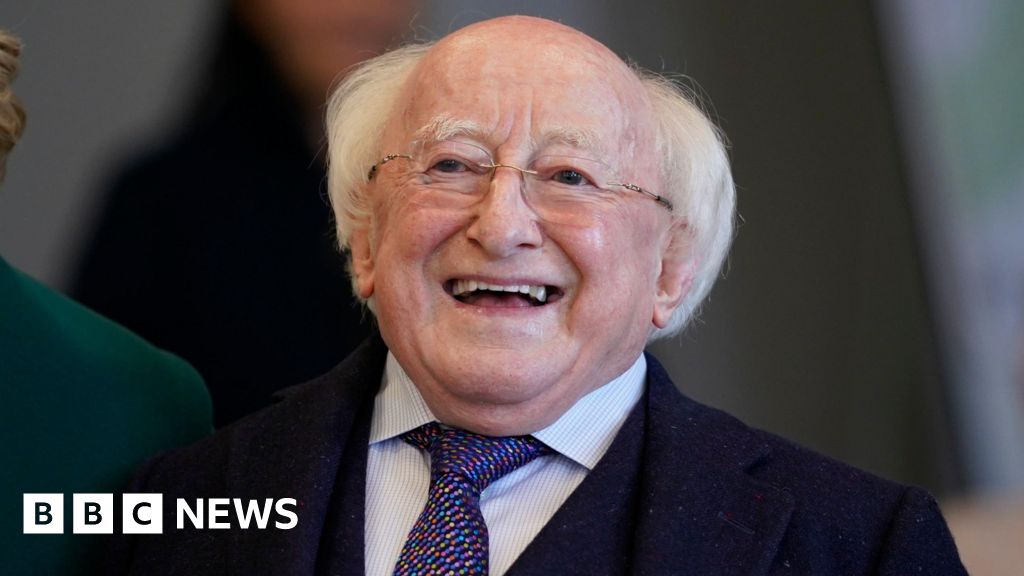 Irish President Michael D Higgins returns to Áras after hospital stay