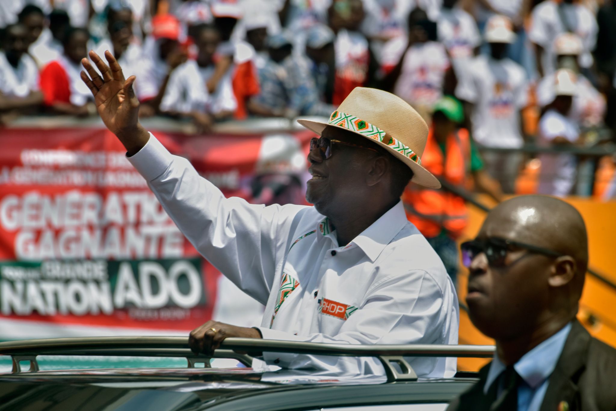 Ivory Coast's leader urges youth to vote in key election, touting himself as best choice