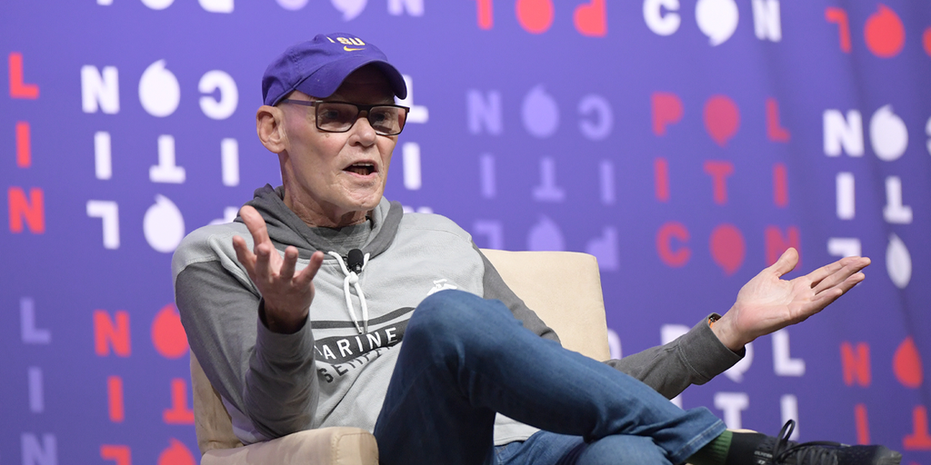 James Carville says those who still push 'asinine' trans sports policies are pandering to 'left-wing zombies'