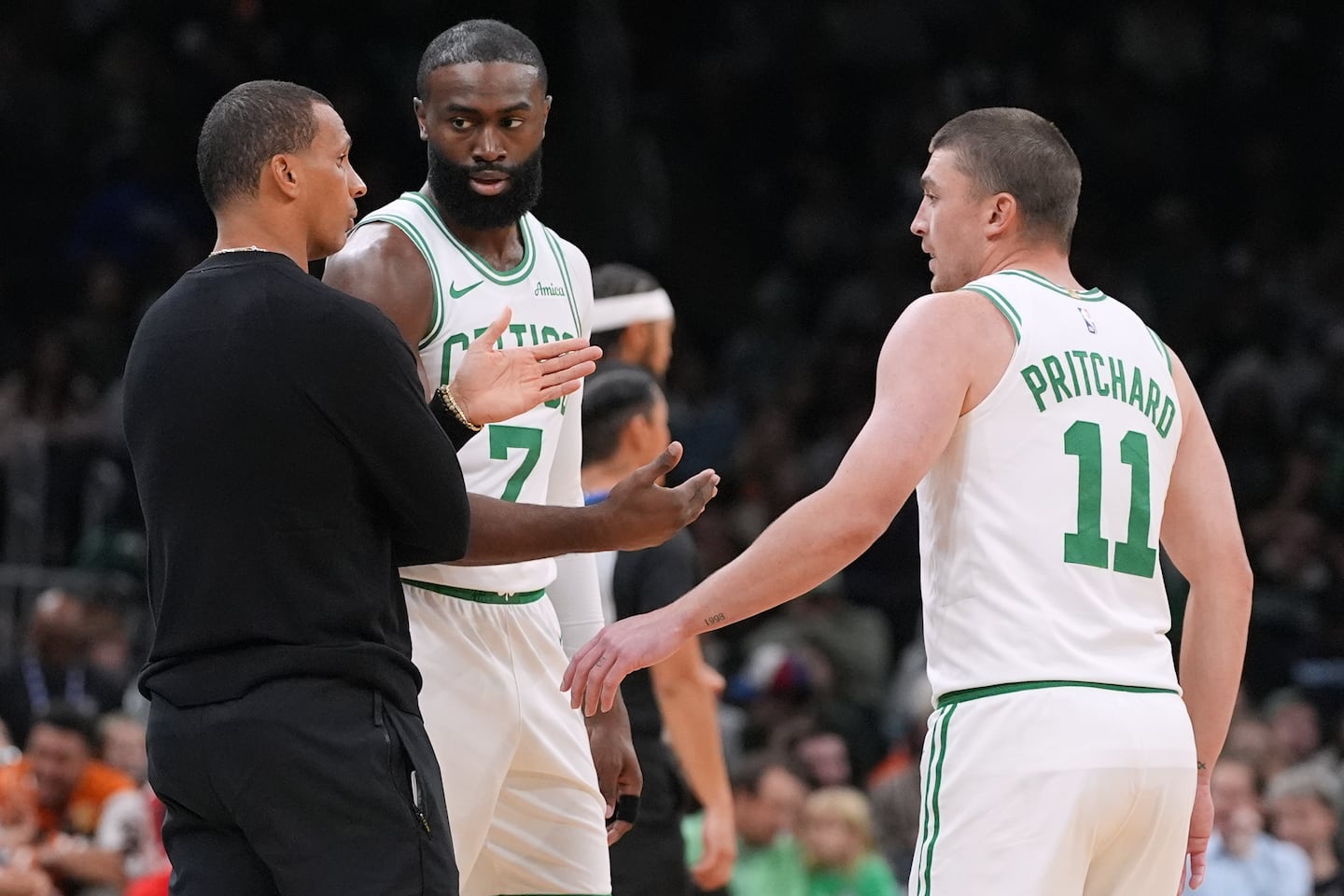 Jaylen Brown leaves with hamstring tightness, and other observations from Celtics preseason play - The Boston Globe