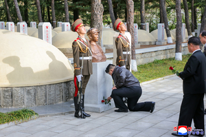 N. Korea's Kim pays tribute at tombs of fallen Chinese soldiers ahead of key anniversary