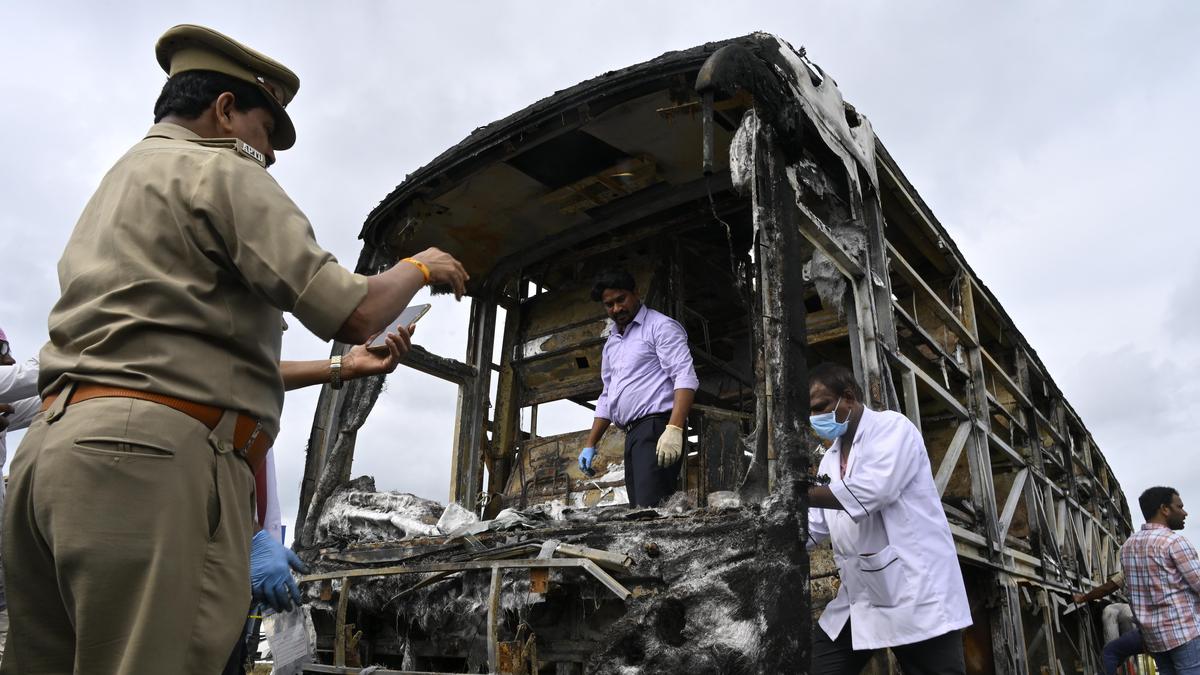 Kurnool bus fire accident | List of 23 passengers who escaped; one canceled journey before boarding