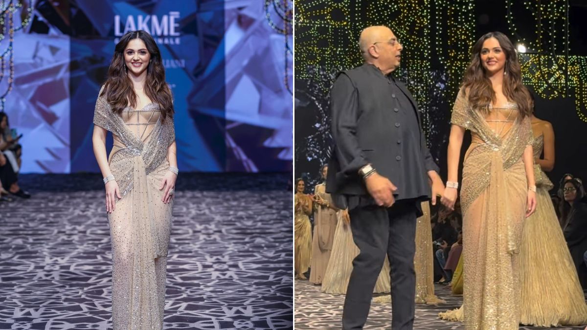 Lakmé × FDCI 2025: Aneet Padda turns showstopper for Tarun Tahiliani's Bejeweled finale