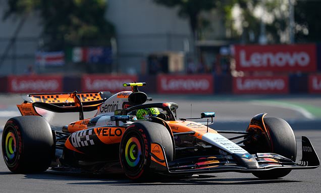 Lando Norris leaves rivals trailing in his wake to claim pole...