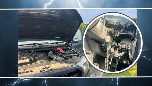 Catastrophic lightning strike damages cars, injures child at God's Window