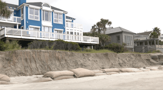 Lowcountry beaches experience coastal erosion due to tidal flooding