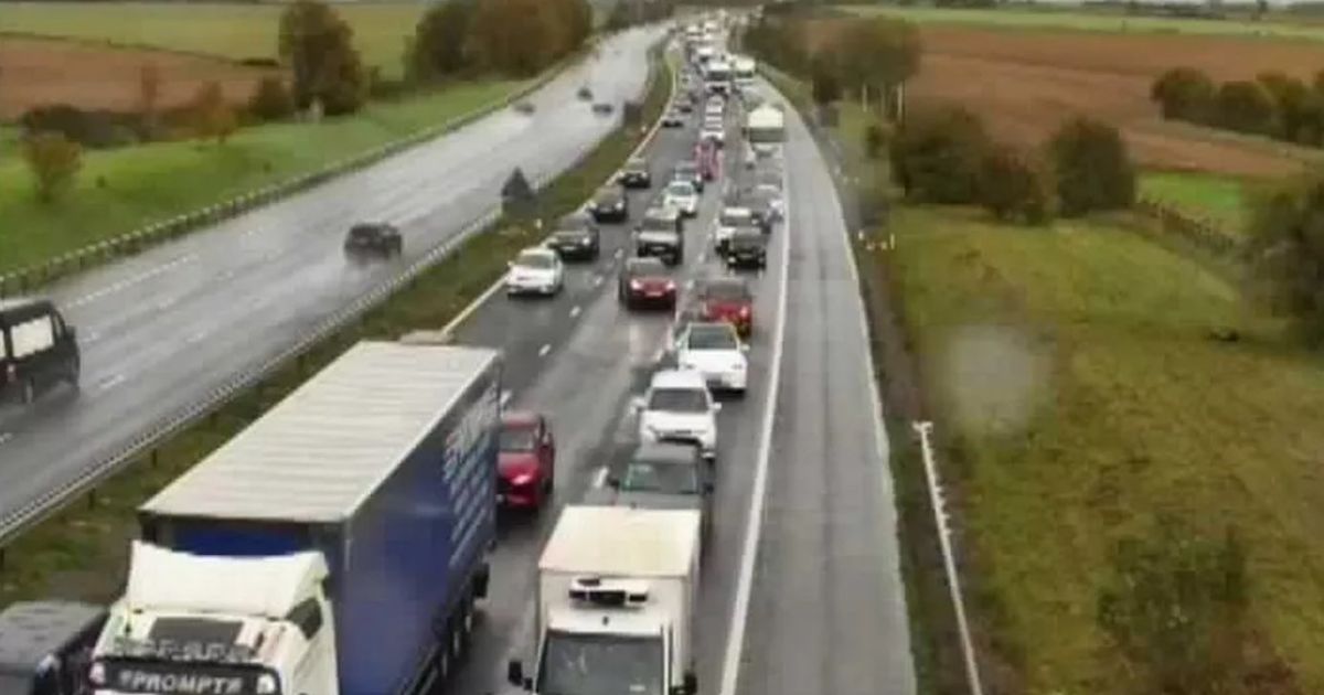 Travel chaos after crash on major UK motorway sparks huge queues