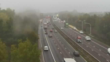 M6 delays after man injured in two-lorry crash