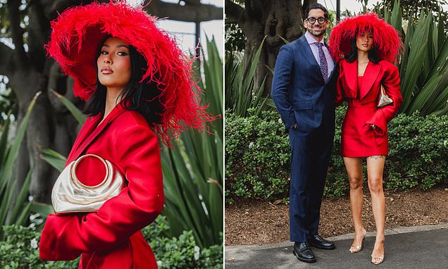 MAFS stars Evelyn Ellis and Duncan James step out for race day