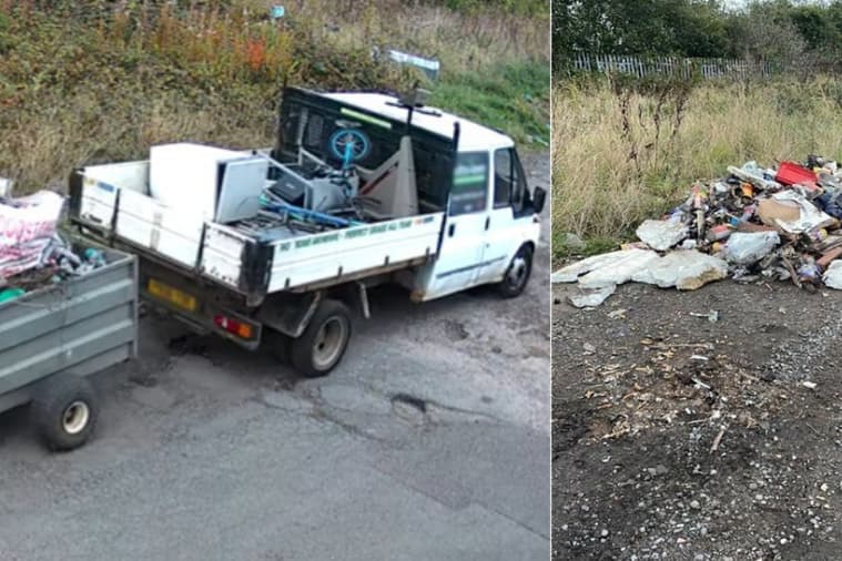 Man who 'could not remember' driving vehicle found at fly-tipping scene fined £1,400