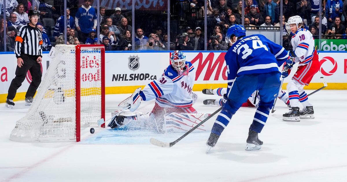 Auston Matthews scores in OT to lift Maple Leafs past Rangers, 2-1