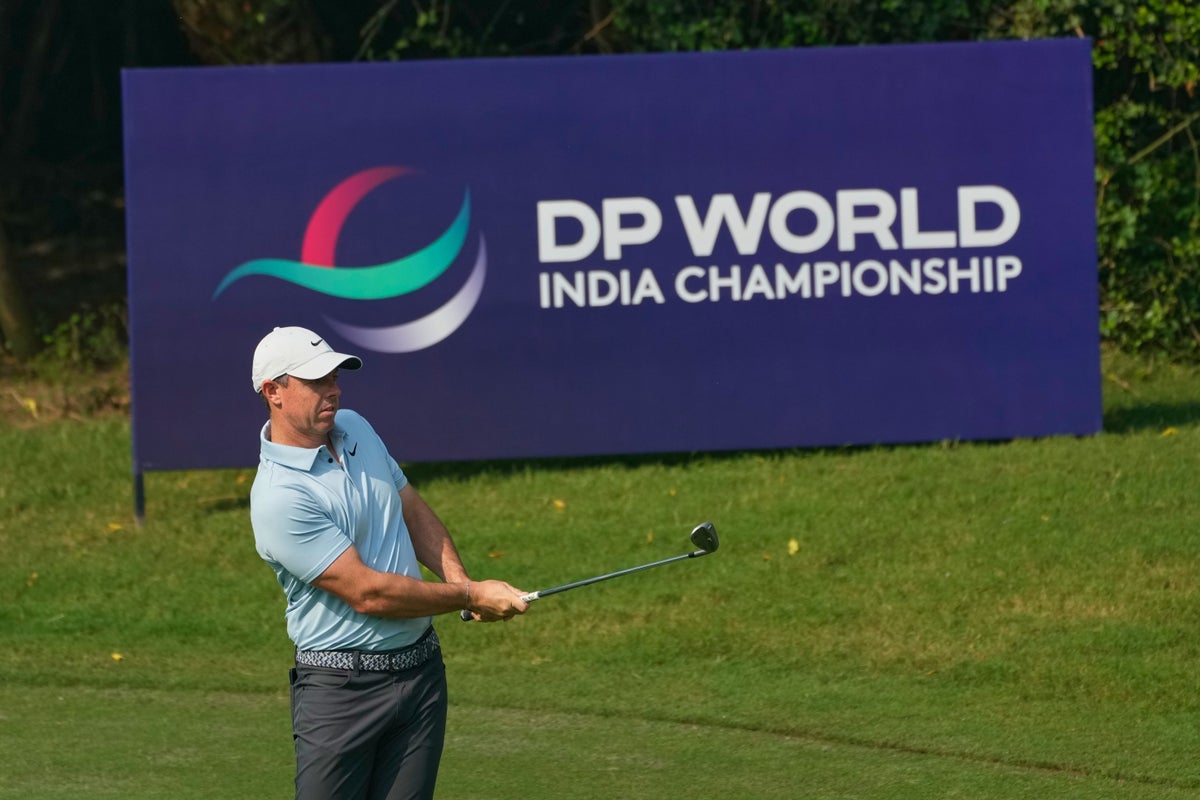 Rory McIlroy sits four off the lead despite leaving driver in clubhouse in India