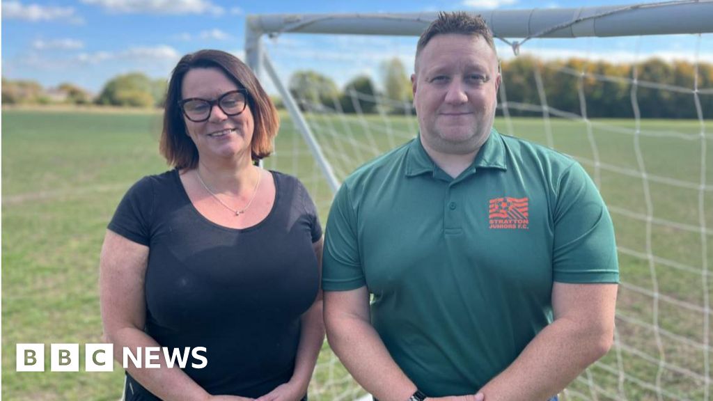 Men's sanitary bins at Stratton Juniors FC aim to combat stigma