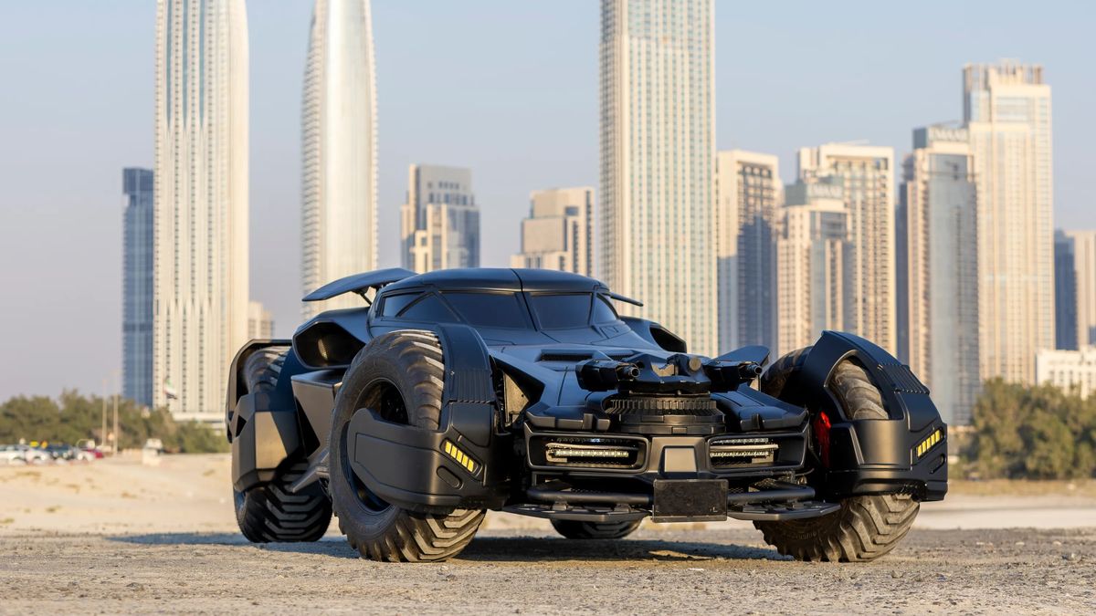 This Mercedes-Benz "Batmobile" runs on a V8 engine and can be yours for less than £50K