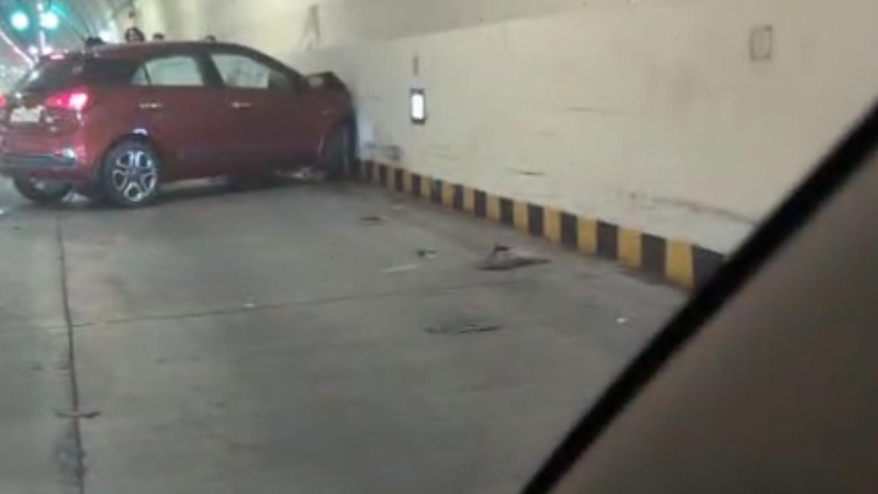 Mumbai: Speeding car crashes at Mumbai Coastal Road tunnel, traffic movement affected