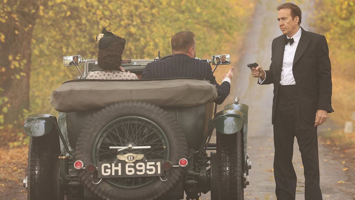 Nicolas Cage gets into character as the spy who inspired James Bond