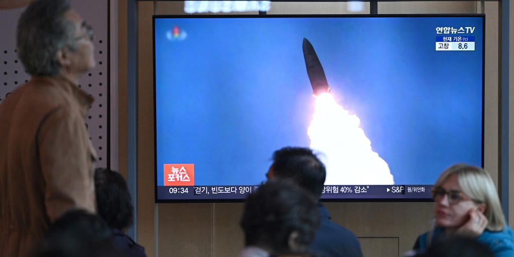 North Korea fires ballistic missiles toward the east days before Trump visits the South