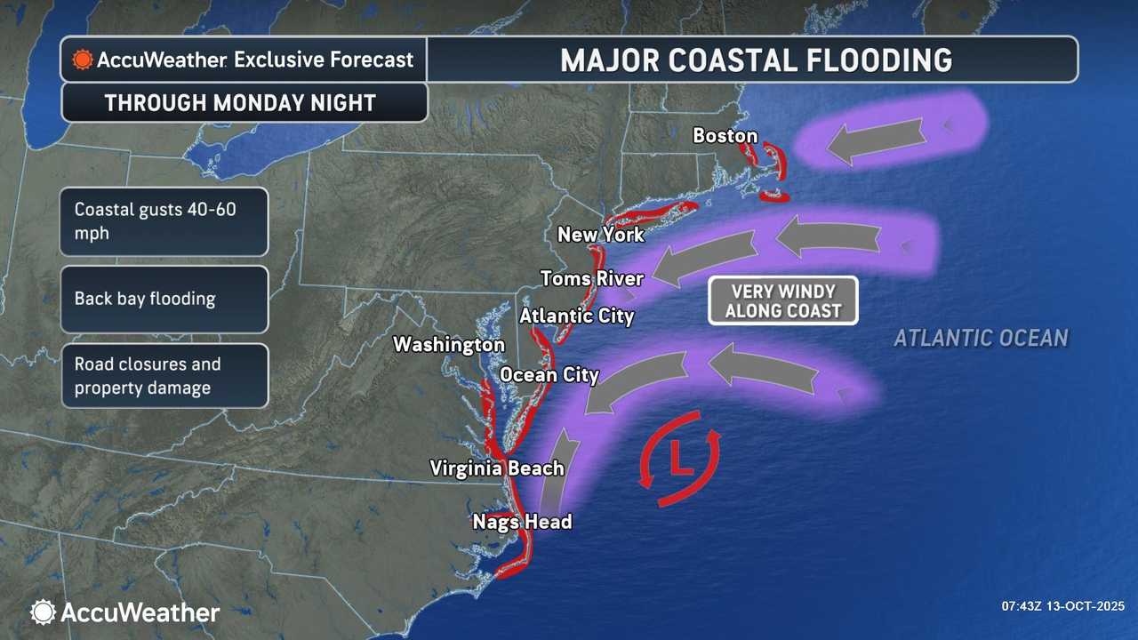 Major Flooding Expected For Much Of Northeast Corridor During Evening Commute