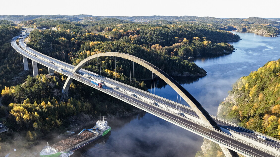 Norvegia, nave carica di legname incagliata sotto un ponte - Primopiano - Ansa.it