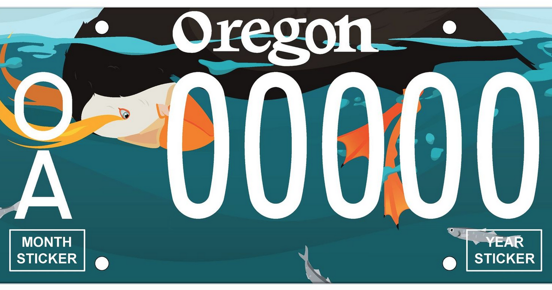 Oregon Coast Aquarium Puffin License Plate reaches production