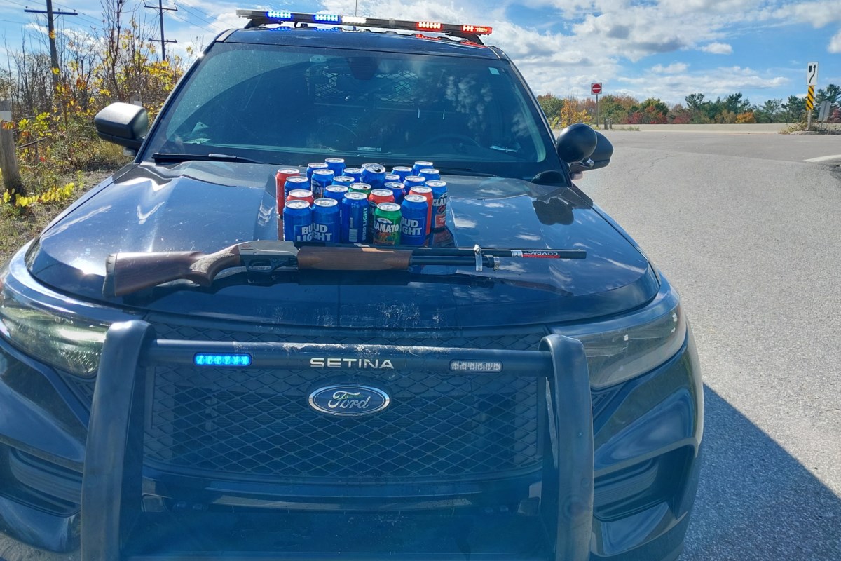 Orillia OPP nab speeder, discover open alcohol and a shotgun