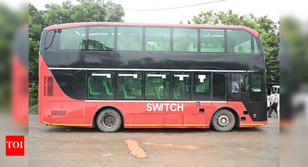 PMPML takes a step back from procuring double-decker e-buses over likely battery issues | Pune News - The Times of India