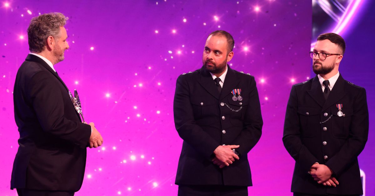 Courageous officers on Pride of Britain win after stopping dangerous killer - The Mirror