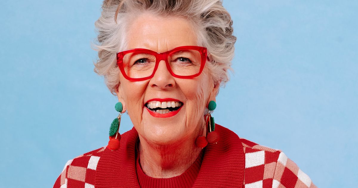 Win Bake Off judge Prue Leith's fun fruity knitwear as she heads up new campaign - The Mirror