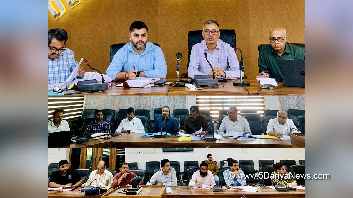 Rajesh Sharma reviews progress of development works