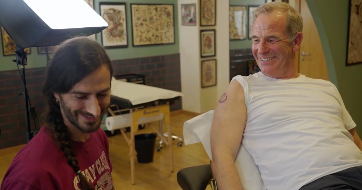 Granchester's Robson Green reveals first tattoo at 60 and special meaning behind it - The Mirror