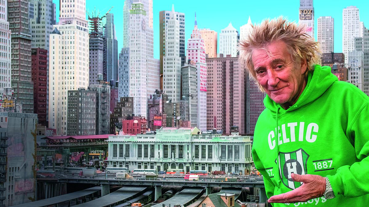 Rod Stewart set up spy camera on workmen moving beloved model railway