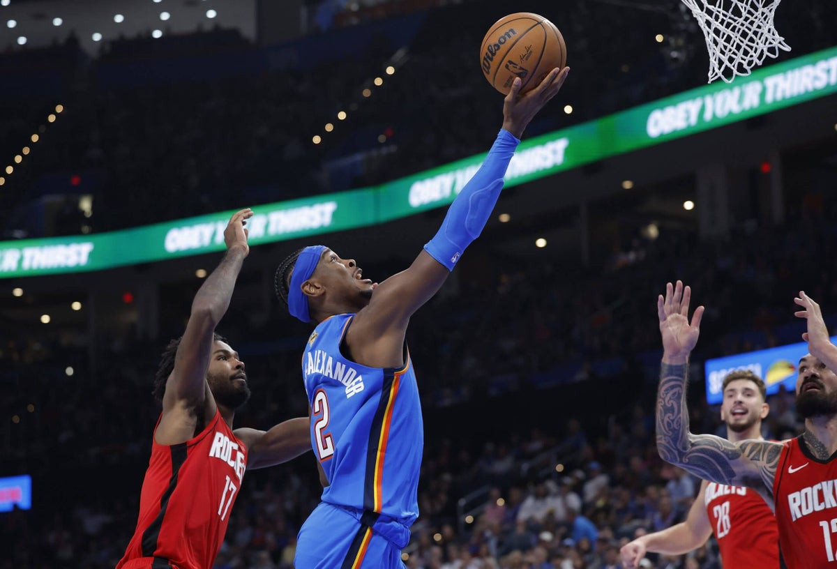 Shai Gilgeous-Alexander leads Thunder past Rockets in double overtime thriller on ring night