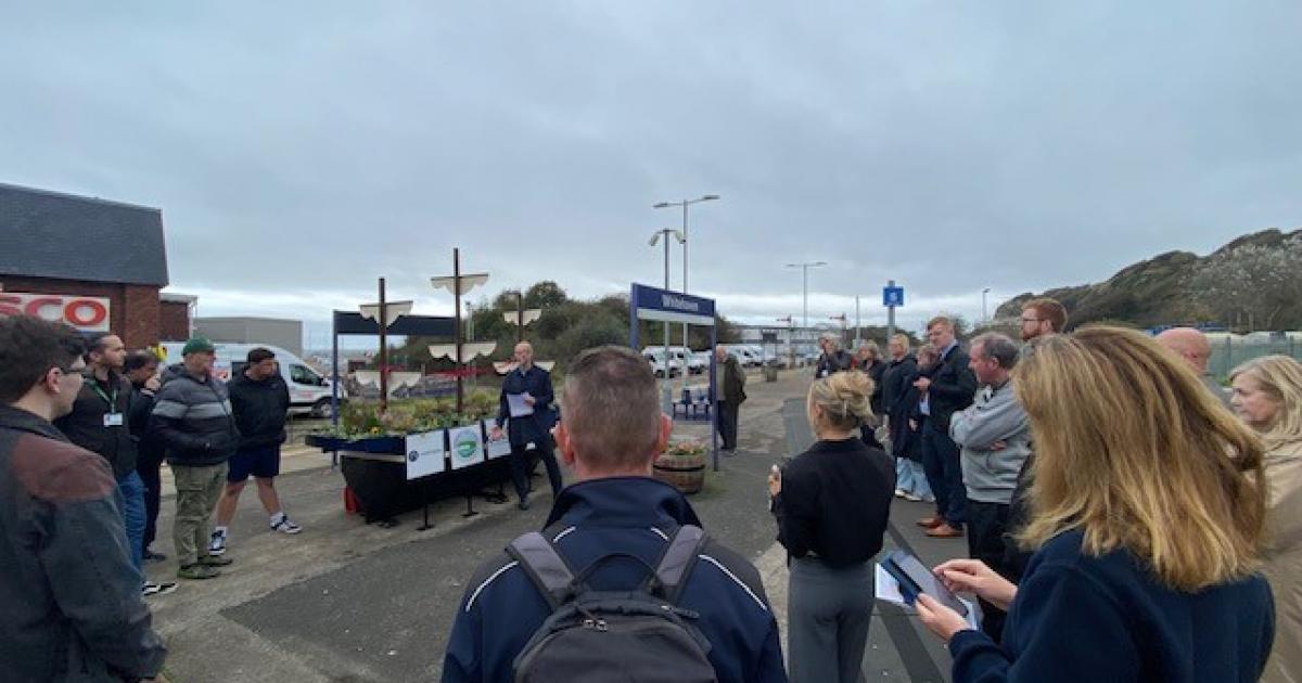 New ship planter installed at West Cumbrian railway station