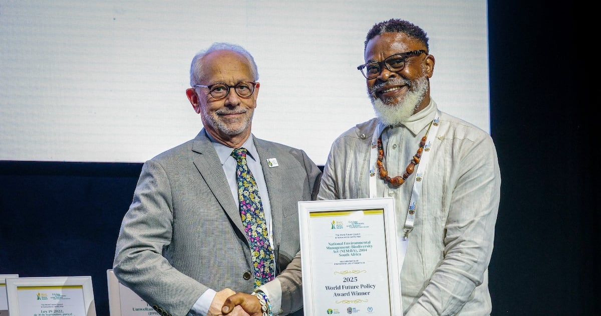 South Africa's Nemba honoured as a global leader in biodiversity policy